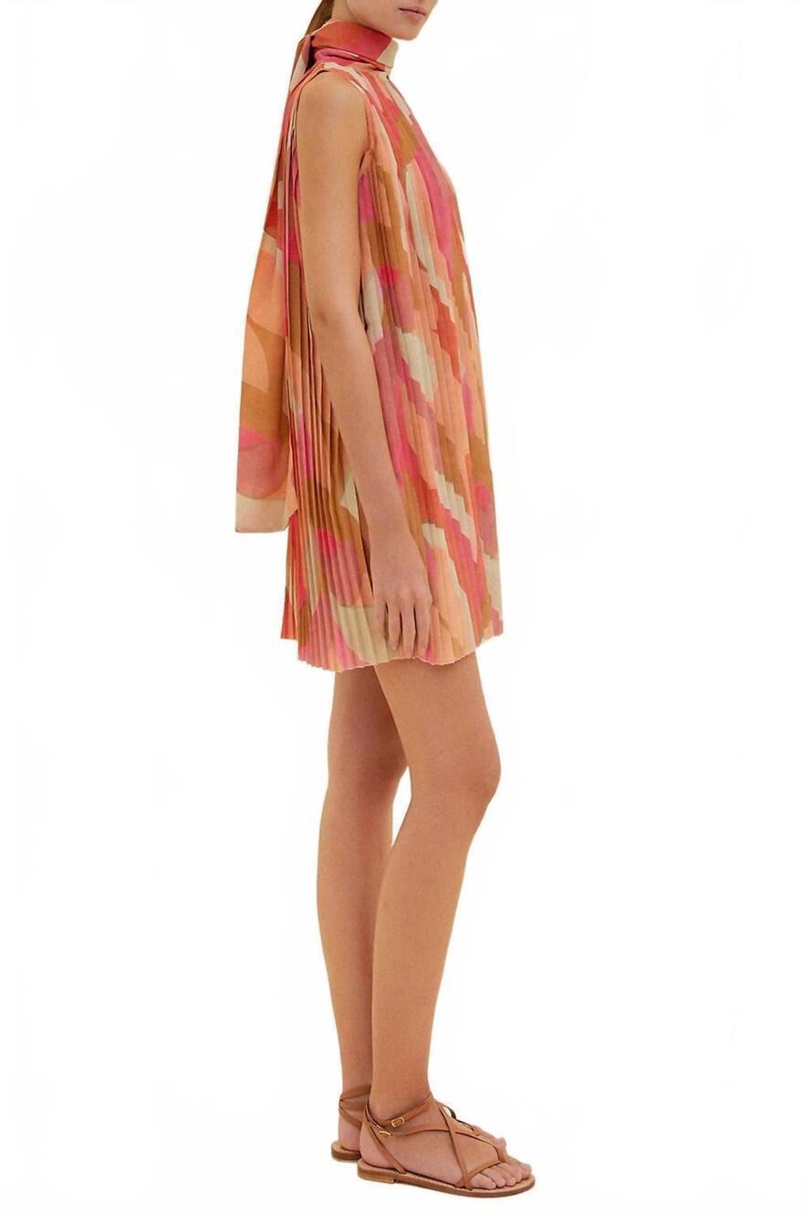 NEW RAQUEL DINIZ nia short dress in pink fantasy